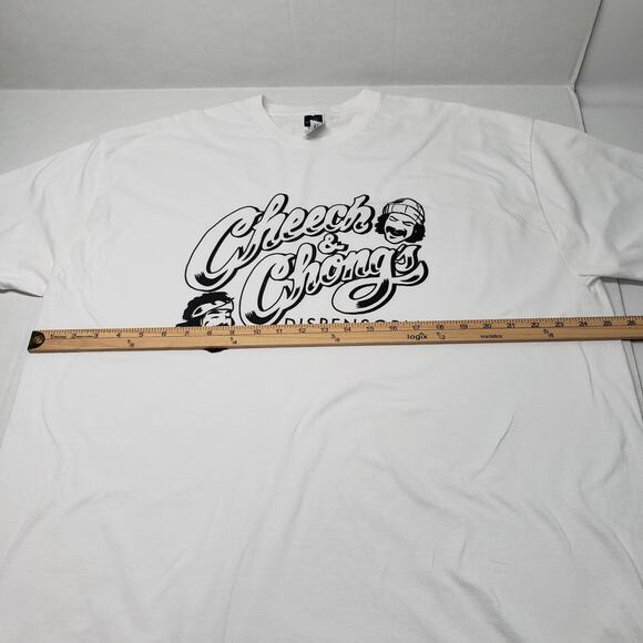 Cheech and Chong Dispensoria T-Shirt Mens 2XL White Logo Short Sleeve Crew Neck - Picture 4 of 14